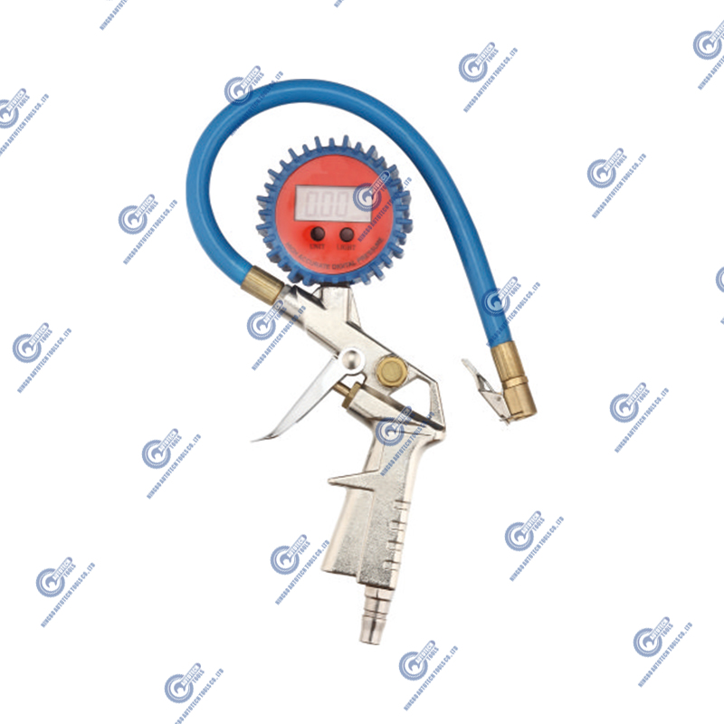 TG-03D Digital Pney Tyre Splator W/ Accurate Caso per pressione dei pneumatici, 0-250 psi, tubo d'aria da 14 